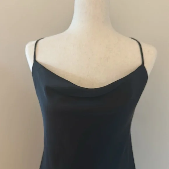 Show Me Your MuMu Verona Cowl Dress Black Sz Medium Party Wedding Timeless Chic - Picture 6 of 11